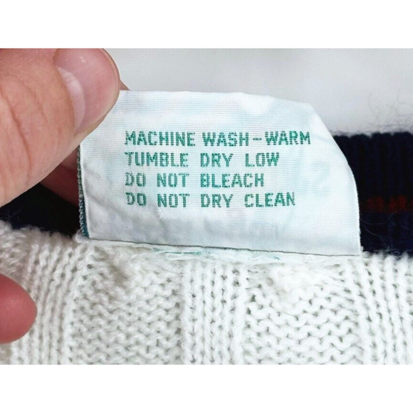 VTG Mcgregor Competitors Cardigan Large Tenniscore Preppy Old Money Cable Knit - Picture 5 of 6